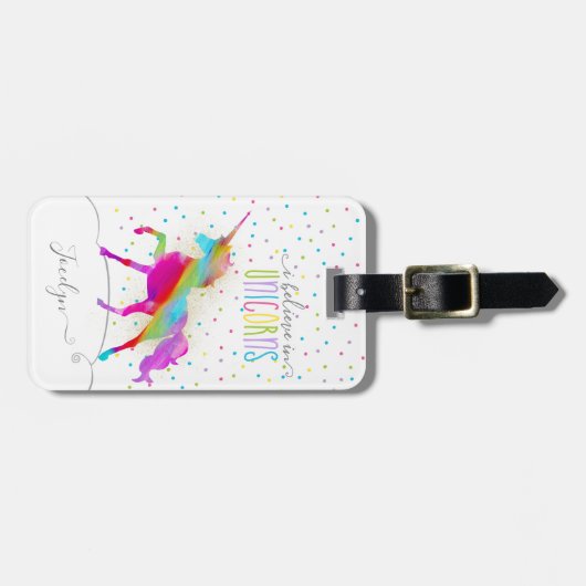 Addieren Sie personalisierten Gepäckanhänger (Vorderseite horizontal)