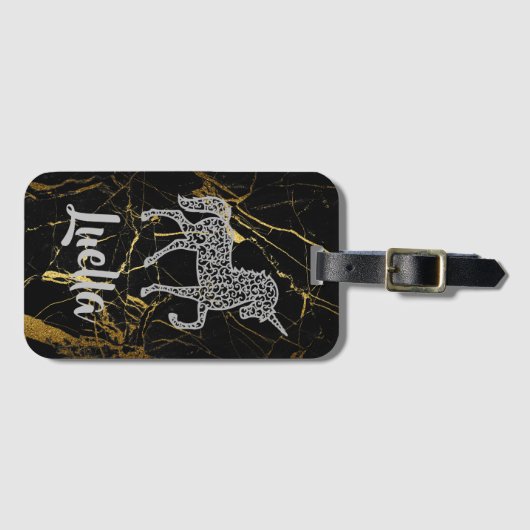 Addieren Sie personalisierten Gepäckanhänger (Vorderseite (Horizontal))