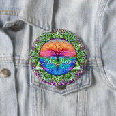 Addieren Sie Regenbogen-Herz-Baum des Namen-| Button (Beispiel)