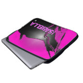 Addieren Sie rosa Namenslatex prägen Laptopschutzhülle (Vorne Knopf)