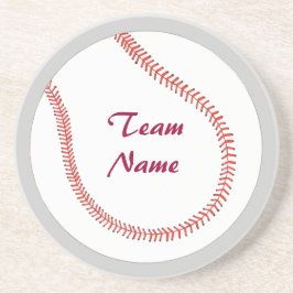 Addieren Sie Team-Namensbaseball-Untersetzer Sandstein Untersetzer