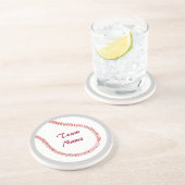 Addieren Sie Team-Namensbaseball-Untersetzer Sandstein Untersetzer (Seite)