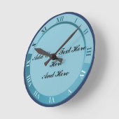 ADDIEREN SIE TEXT HIER RUNDE WANDUHR (Winkel)