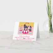 Addie's Circus Poodles Notecard Karte (Rückseite)