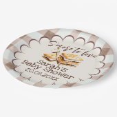 Adding S'more to Love Baby-Party Pappteller (Schrägansicht)