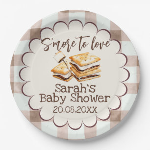 Adding S'more to Love Baby-Party Pappteller