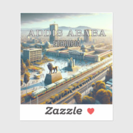 Addis Ababa Äthiopien 3 Inch Vinyl Sticker