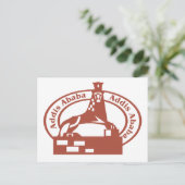 Addis Ababa Briefmarke Postkarte (Stehend Vorderseite)