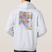 Addis Ababa Ethiopia City Map Hoodie (Rückseite)