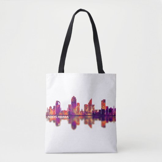 Addis Ababa Ethiopia skyline Tasche (Vorderseite)