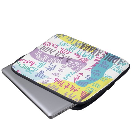 Addis Ababa Sefer Laptopschutzhülle (Vorne Knopf)