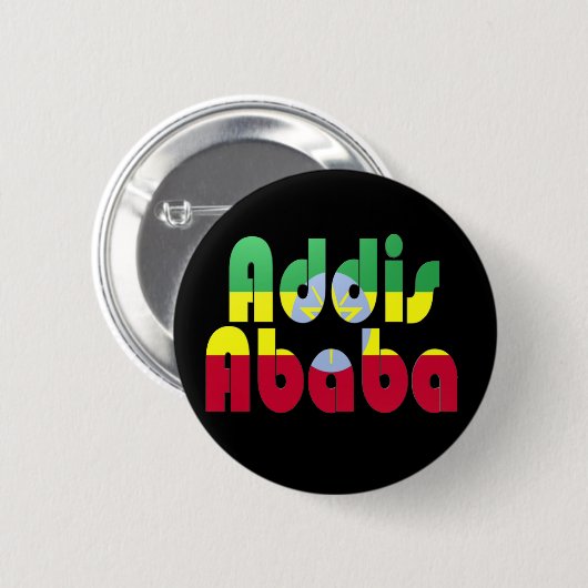 Addis Abeba, Äthiopien Button (Vorne & Hinten)