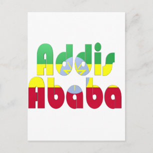 Addis Abeba, Äthiopien Postkarte