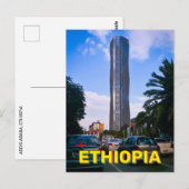 Addis Abeba, Äthiopien Postkarte (Vorne/Hinten)