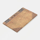 Addison Altes Buch Cool Monogramm Post-it Klebezettel (angewinkelt)