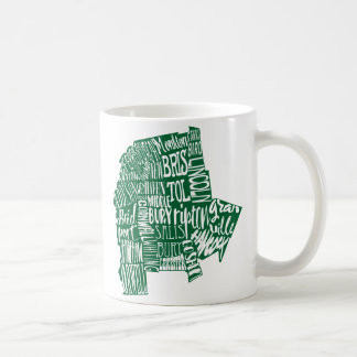 Addison County Typografie 11-Unze-klassische weiße Kaffeetasse