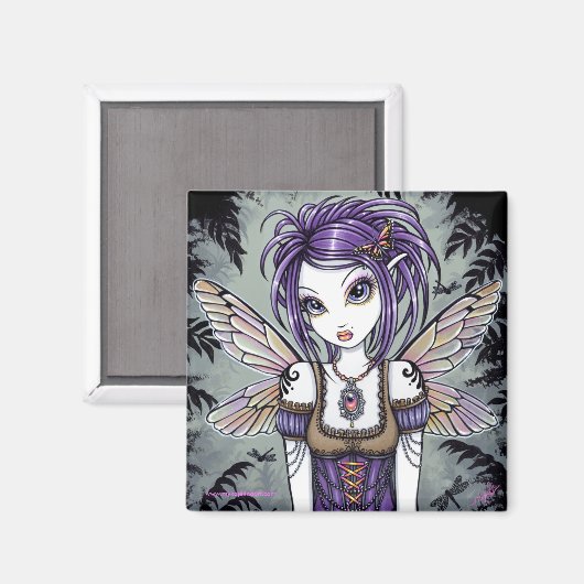 "Addison" Dragonfly Fairy Art Magnet (Vorderseite/Rückseite)