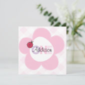 "Addison" Einladung zum 1. Geburtstag (Stehend Vorderseite)