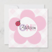 "Addison" Einladung zum 1. Geburtstag (Vorderseite)