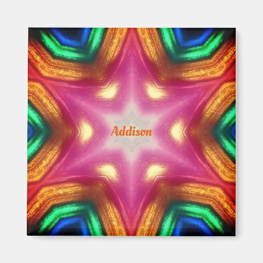 ADDISON ~ Gleaming Abstraktes Muster ~ Magnet (Vorne)