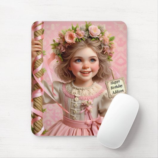 ADDISON ~ Happy Birthday ~ Mousepad (Mit Mouse)