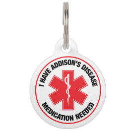 Addison-Krankheit Medizinischer Alarm Halsband - Haustiermarke