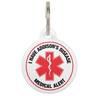 Addison-Krankheit Medizinischer Alarm Halsbandanhä Haustiermarke
