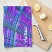 ADDISON ~ Lila grünes Blau ~ ORIGINALE Küche Geschirrtuch (Viertel Falte)