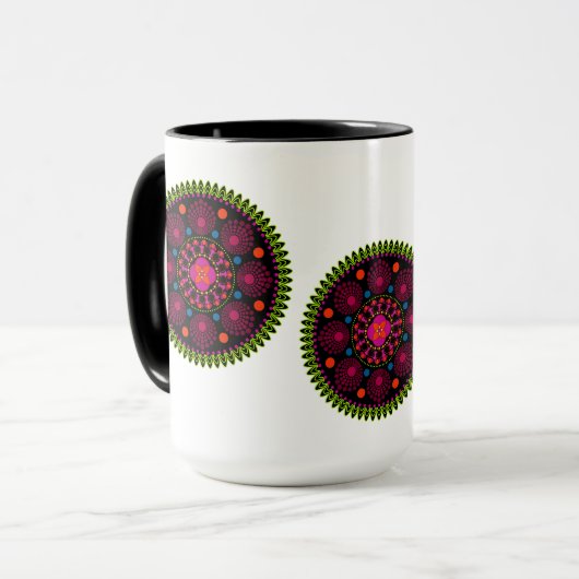 Addison Mandala Tasse (Vorderseite Links)