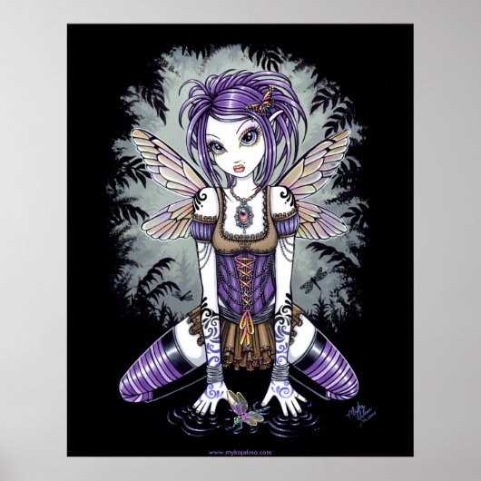 "Addison" Misty Dragonfly Fairy Poster (Vorne)