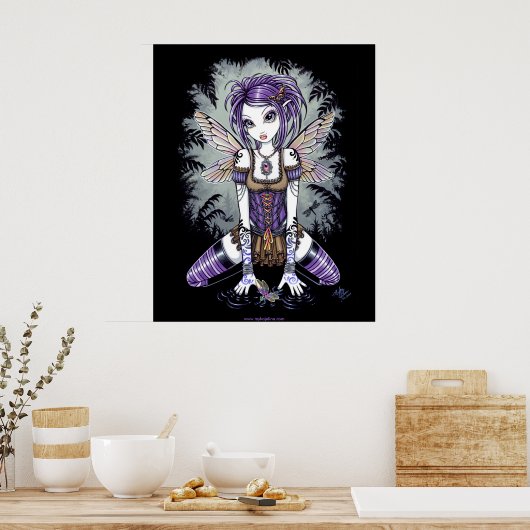"Addison" Misty Dragonfly Fairy Poster (Küche)