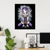 "Addison" Misty Dragonfly Fairy Poster (Heimbüro)