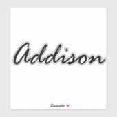 Addison Name für Addison Aufkleber (Blatt)