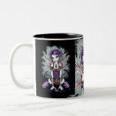 "Addison" nebelhafte Libellen-Fee-Tasse Zweifarbige Tasse (Links)