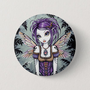 "Addison" nebelhafter Libellen-Fee-Knopf Button