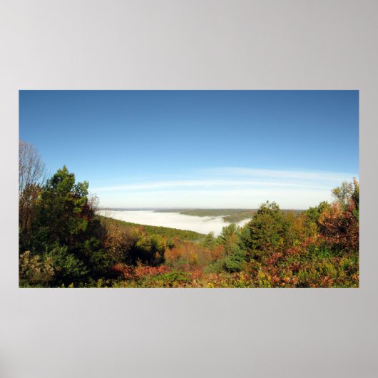 Addison Pinnacle Herbstfarben und Foggy Valley Poster (Vorne)
