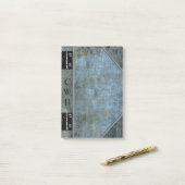 Addison Scout Altes Buch Cool Monogramm Post-it Klebezettel (Auf Schreibtisch)