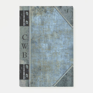 Addison Scout Old Book Cool Monogram Post-it Klebezettel