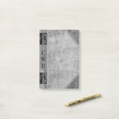 Addison Shade Altes Buch Cool Monogramm Post-it Klebezettel (Auf Schreibtisch)