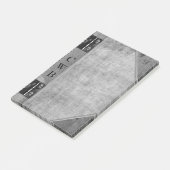 Addison Shade Altes Buch Cool Monogramm Post-it Klebezettel (angewinkelt)