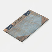 Addison Spencer Altes Buch Cool Monogramm Post-it Klebezettel (angewinkelt)