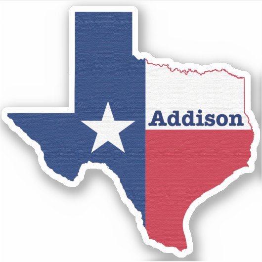 Addison Texas Aufkleber (Vorderseite)