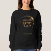 Addison Vermont VT Total Solar Eclipse April 8 202 Sweatshirt (Vorderseite)