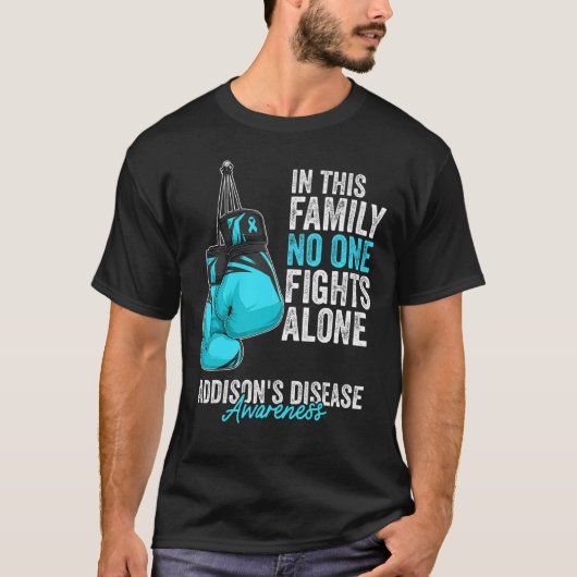 Addison's Disease Awareness Boxing Gloves Light Bl T-Shirt (Vorderseite)