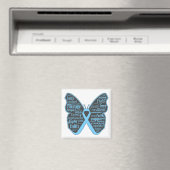 Addison's Disease Awareness Butterfly Magnet (In Situ (Geschirrspüler))