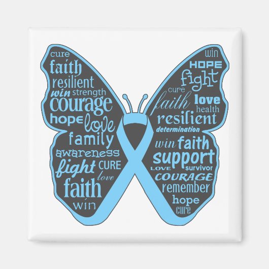Addison's Disease Awareness Butterfly Magnet (Vorne)