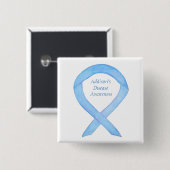 Addison's Disease Awareness Custom Ribbon Art Butt Button (Vorne & Hinten)