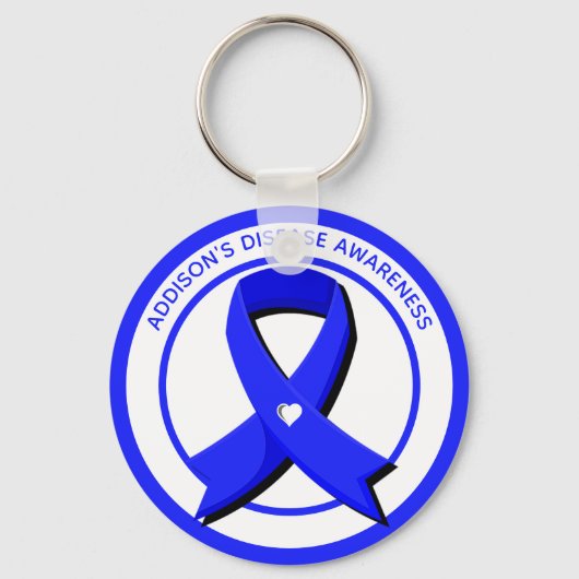 Addison's Disease Awareness Heart Schlüsselanhänger (Vorderseite)