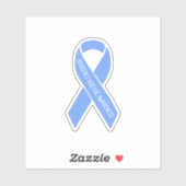 Addison's Disease Awareness Light Blue Ribbon Aufkleber (Blatt)