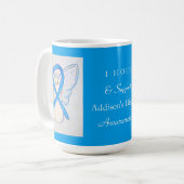 Addison's Disease Awareness Ribbon Angel Tasse (Vorderseite Links)